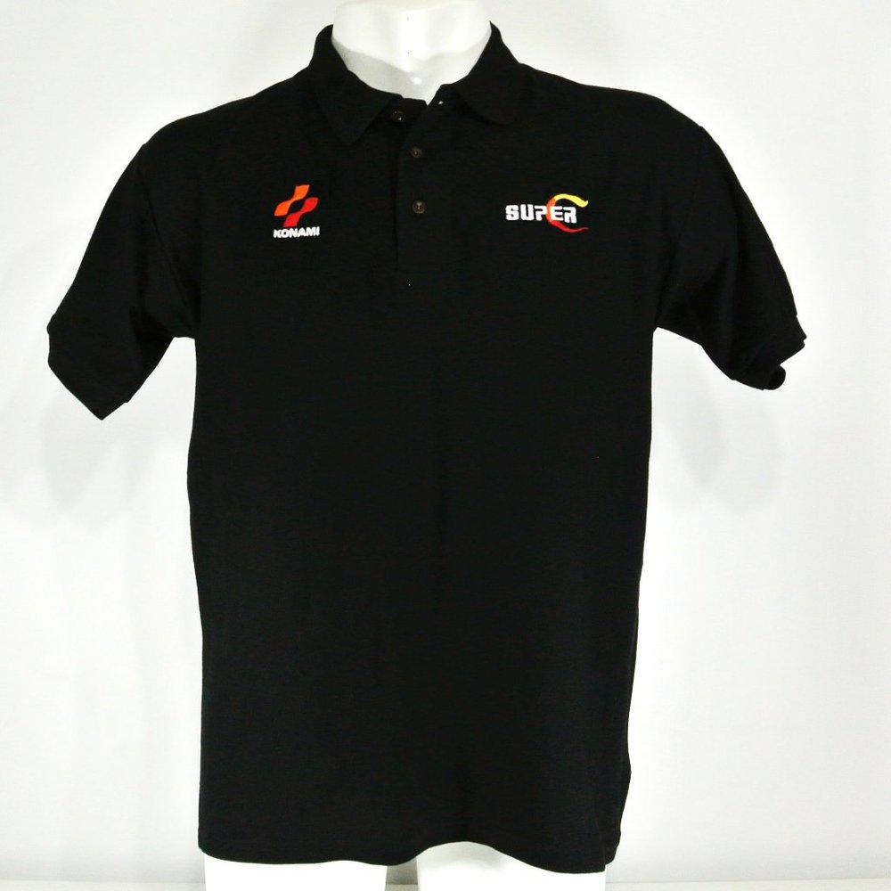 SUPER CONTRA Vintage NES Arcade/Nintendo Video Game Employee Uniform Shirt